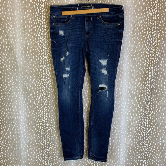 Express Mid Rise Skinny Jean Leggings size 10
